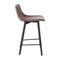 Flash Furniture 24" Chocolate Brown LeatherSoft Counter Stools, 2PK CH-212069-24-DKBR-GG - alternate 7